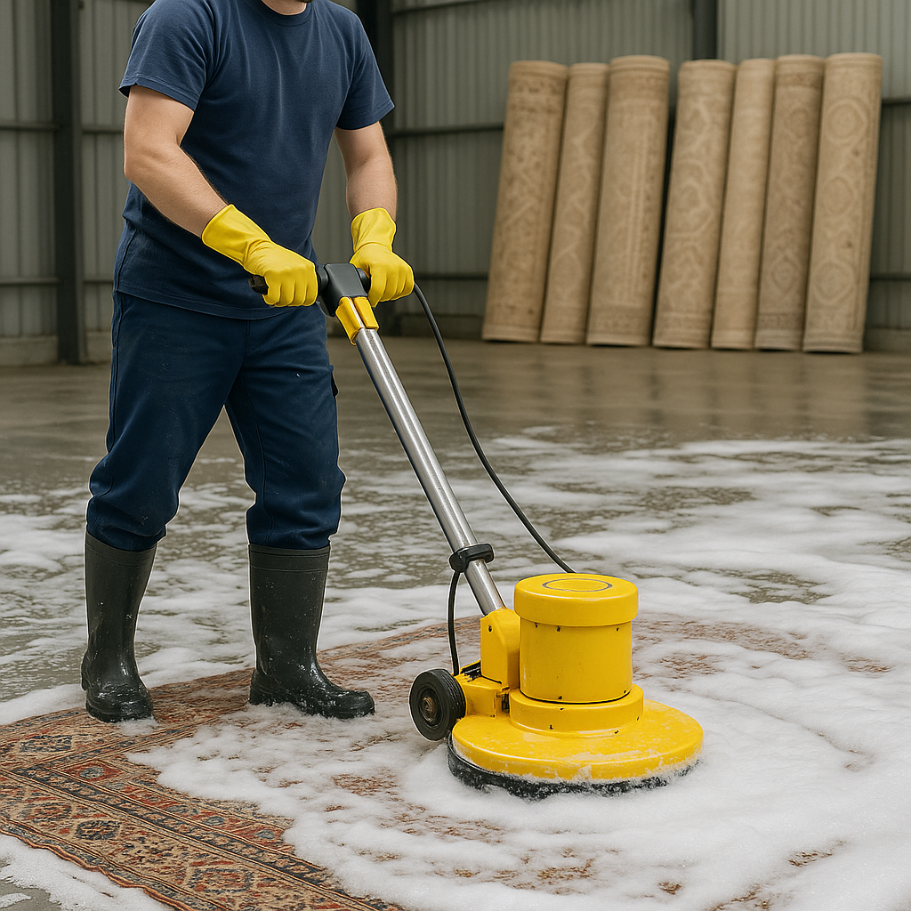 Professionele vloerkleed reiniging